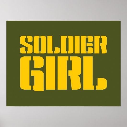 SOLDIER GIRL POSTER (Voorkant)