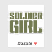 SOLDIER GIRL STICKER (Vel)