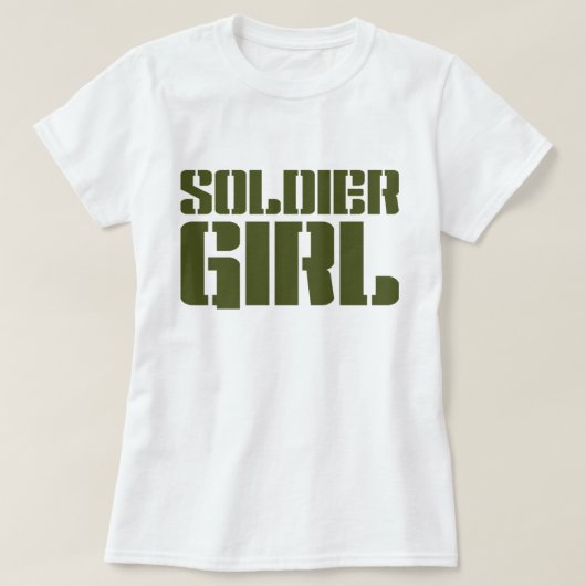 SOLDIER GIRL T-SHIRT (Design voorkant)
