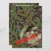 Soldier Joe Camouflage Celebration Party Kaart (Voorkant / Achterkant)