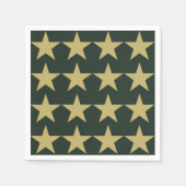 Soldier Joe Camouflage Patriotic Green Gold Party Servetten (Voorkant)