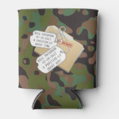 Soldier Joe Camouflage Top Secret Celebrate Party Blikjeskoeler (Voorkant)