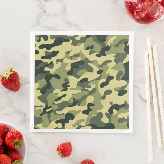 Soldier Joe GI Camouflage Party Napkins Servet (Insitu)