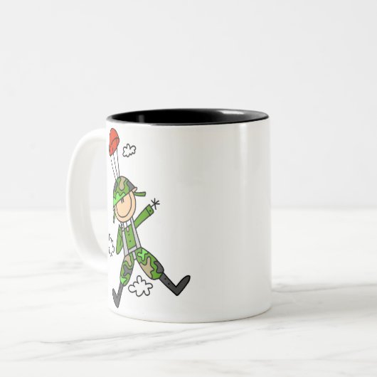 Soldier Jumper Tweekleurige Koffiemok (Voorkant links)