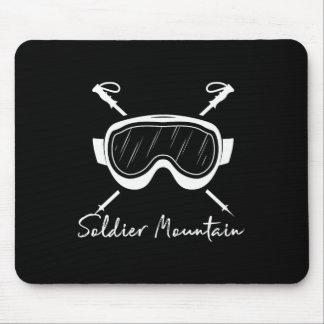 Soldier Mountain Idaho Skien Skibril Vakantie Muismat