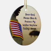 Soldier Nephew Prayer Ornament (Rechts)