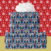 Soldier Nutcracker White Snow Cadeaupapier