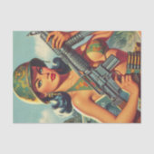  Soldier Pin-up Tissuepapier (Voorkant)