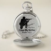 Soldier Pocket Watch: zilver