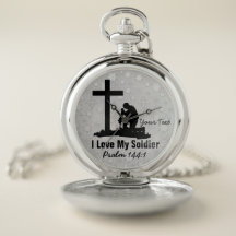 Soldier Pocket Watch: zilver