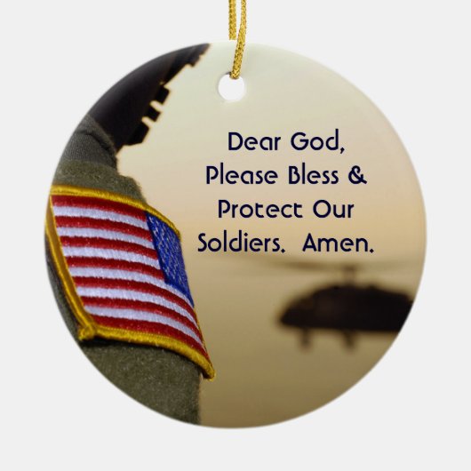 Soldier Prayer Ornament (Voorkant)
