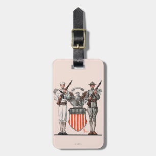 Soldier, Sailor en US Shield Bagagelabel