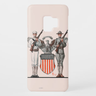 Soldier, Sailor en US Shield Case-Mate Samsung Galaxy S9 Hoesje