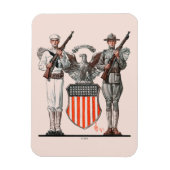 Soldier, Sailor en US Shield Magneet (Verticaal)