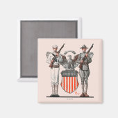 Soldier, Sailor en US Shield Magneet (Voorkant / Achterkant)