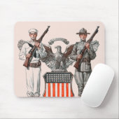 Soldier, Sailor en US Shield Muismat (Met muis)