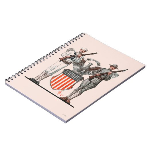 Soldier, Sailor en US Shield Notitieboek (Linkerzijde)