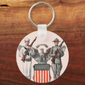 Soldier, Sailor en US Shield Sleutelhanger (Voorkant)