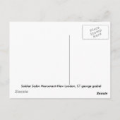 Soldier Sailor Monuement Briefkaart (Achterkant)