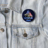 Soldier Salute Design Ronde Button 5,7 Cm (In situ)