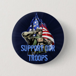 Soldier Salute Design Ronde Button 5,7 Cm