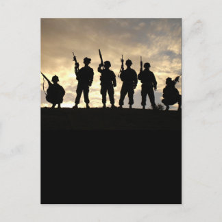 Soldier Silhouettes Briefkaart