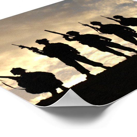 Soldier Silhouettes Poster (Hoek)