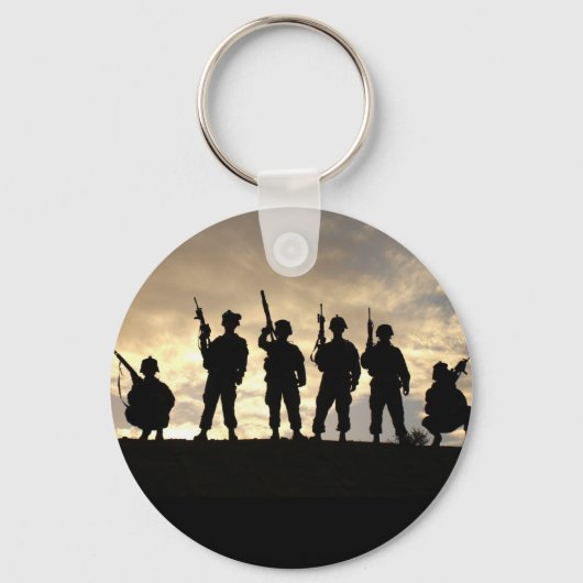 Soldier Silhouettes Sleutelhanger (Voorkant)