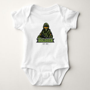 Soldier Tactisch Logo – Militair Embleem Ontwerp Romper