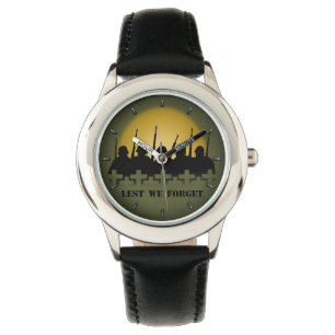 Soldier Tribute Watch Lest We vergeten Wrist Watch Horloge