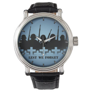 Soldier Tribute Watch Lest We vergeten Wrist Watch Horloge