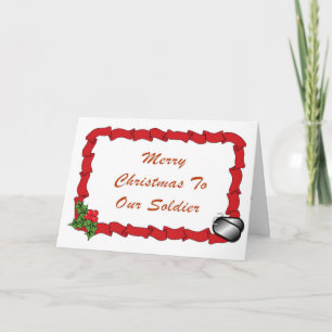 Soldier's Holiday Greeting Feestdagen Kaart