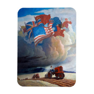 Soldiers of the Soil door Newell Convers Wyeth Magneet