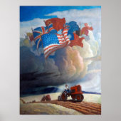 Soldiers of the Soil door Newell Convers Wyeth Poster (Voorkant)