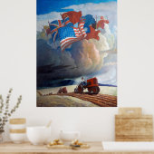 Soldiers of the Soil door Newell Convers Wyeth Poster (Keuken)