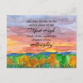 Soldier's Psalm 91 Schriftuur Bijbelvers Zonsonder Briefkaart