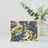 Soldiers & Sailors Monument Indiana Reisgids Oudho Briefkaart (Staand voorkant)