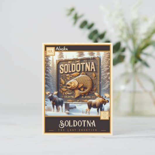 Soldotna, Alaska |  BRIEFKAART (Staand voorkant)