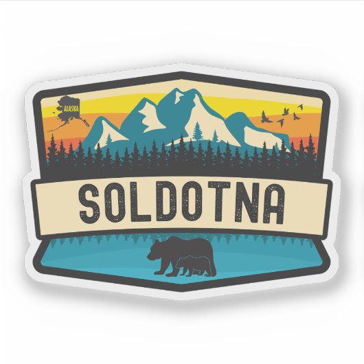 Soldotna, Alaska Sticker (Voorkant)