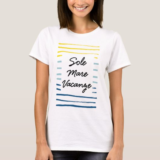 Sole Mare Vacanze T-shirt (Voorkant)