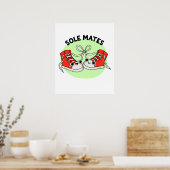Sole Mates Funny Shoe Pun Poster (Keuken)