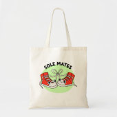 Sole Mates Funny Shoe Pun Tote Bag (Voorkant)