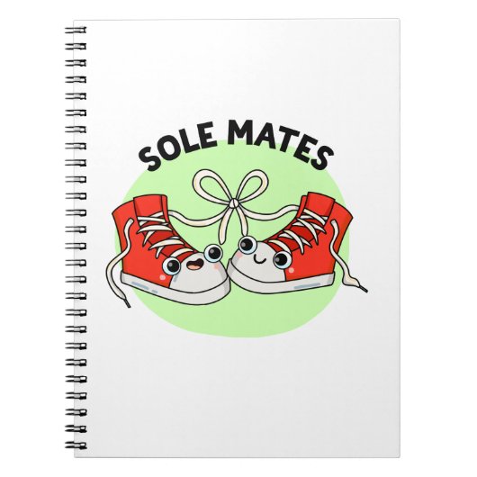 Sole Mates Grappige Schoenen Woordspeling Notitieboek (Voorkant)