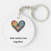 Sole mates run together sleutelhanger (Achterkant)