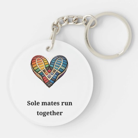 Sole mates run together sleutelhanger (Achterkant)