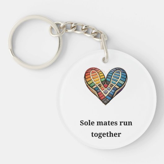 Sole mates run together sleutelhanger (Voorkant)