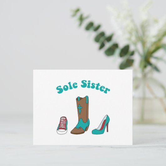 Sole Sister Briefkaart (Staand voorkant)