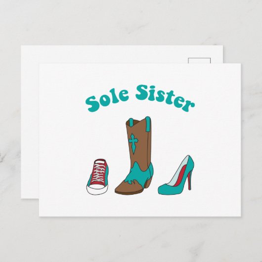 Sole Sister Briefkaart (Voorkant / Achterkant)