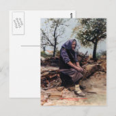 Soledad (Apunte)/eenzaamheid (Schets) Briefkaart (Voorkant / Achterkant)
