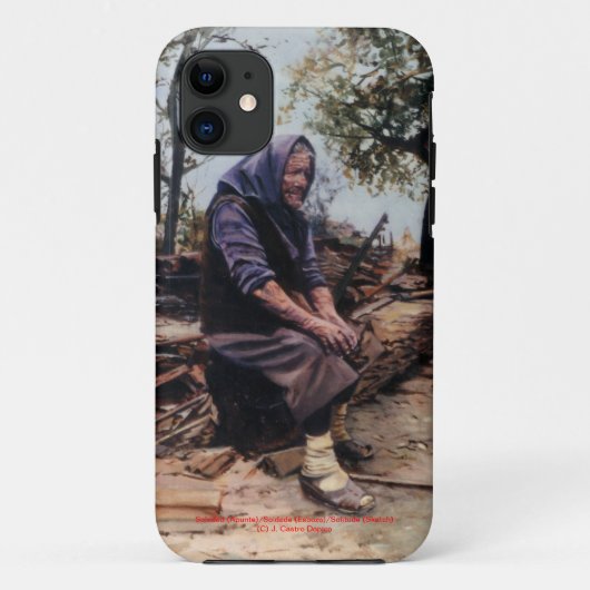 Soledad (Apunte)/Solitude (Sketch) Case-Mate iPhone Case (Achterkant)